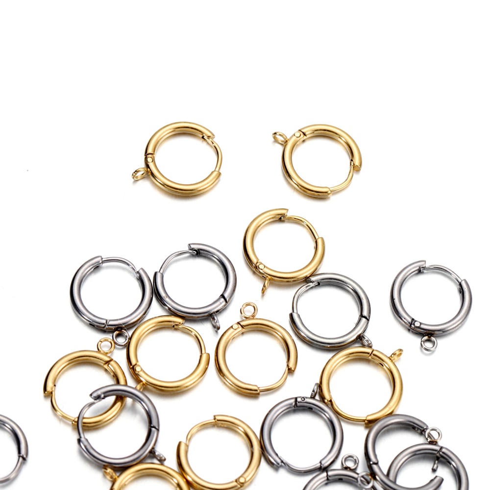 Jewelry Making Closed Jump Rings - 10pcs/lot Stainless Steel Gold Color Plated
