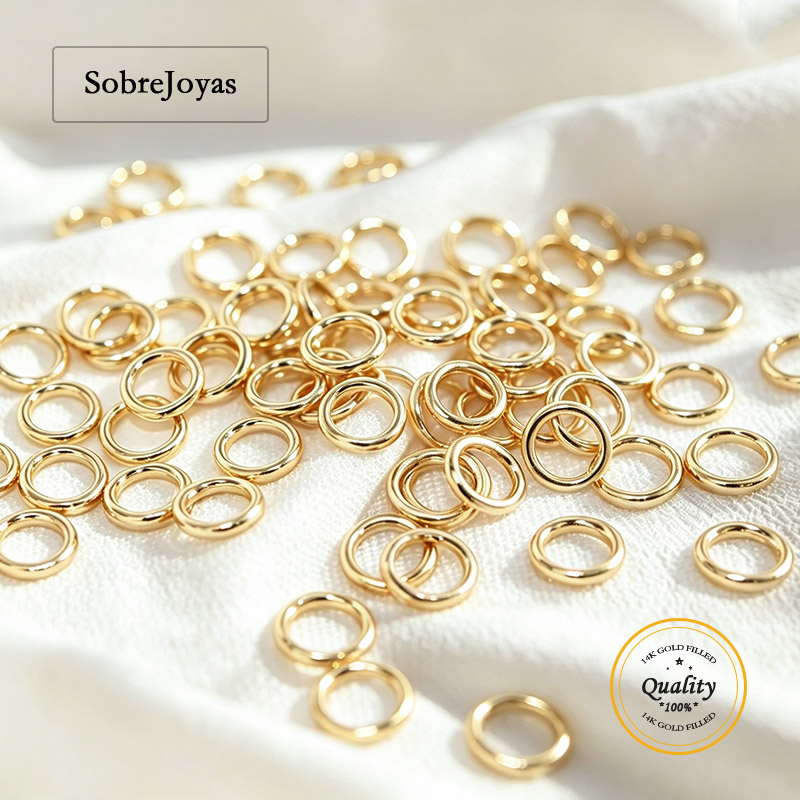 Jewelry Making Closed Jump Rings - 14K Gold Filled Closed Jump Rings