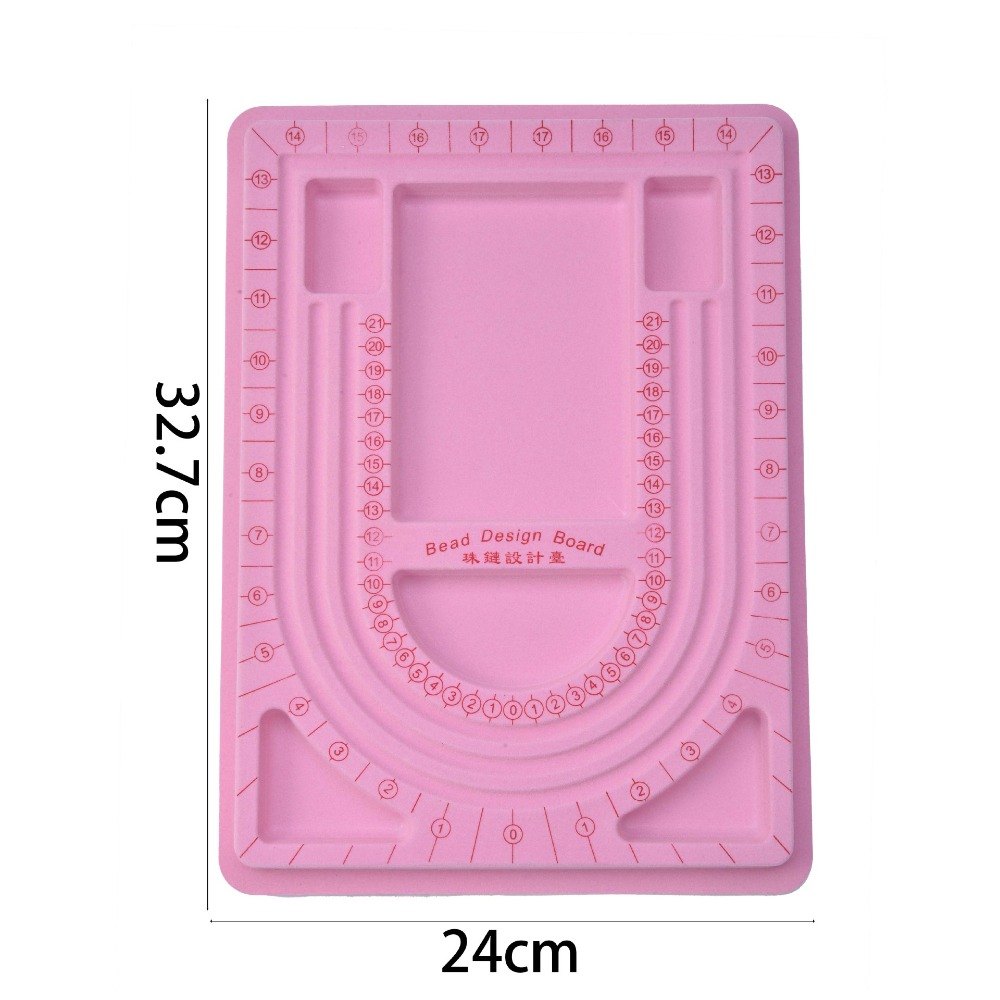 Jewelry Making Looper Tool - Colorful Flockeda Bead Board For Bracelet