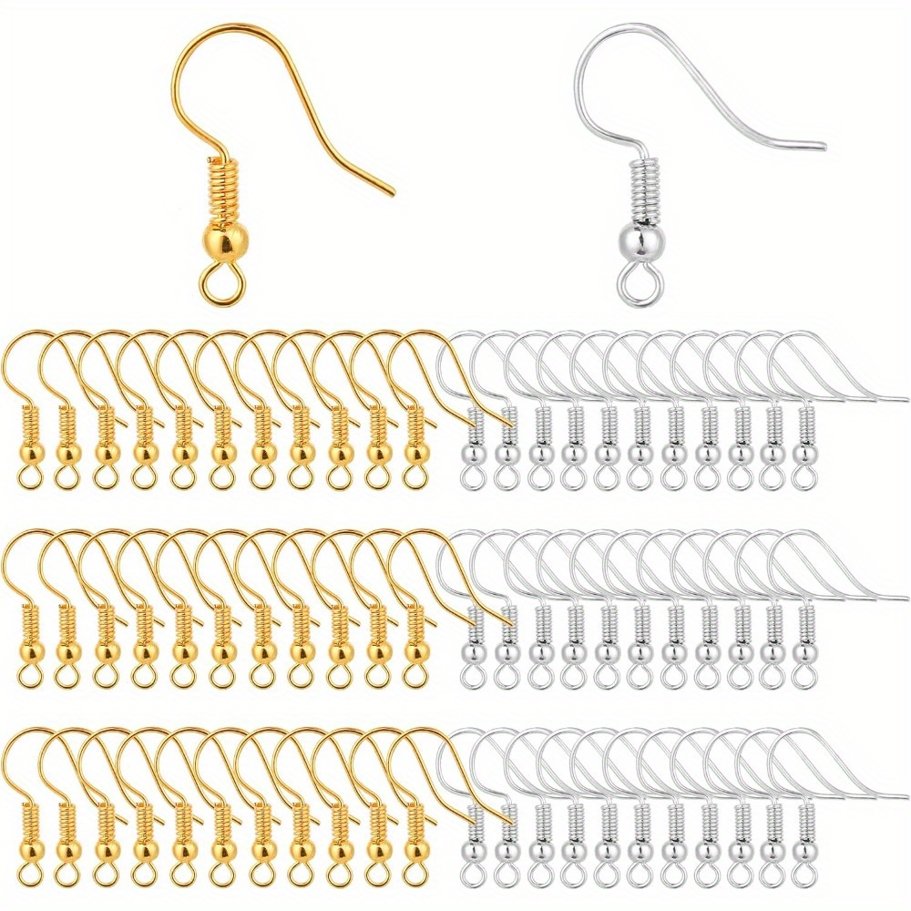 Jewelry Making Yarn - 200Pieces Earring Hooks, Fish Hooks Ear