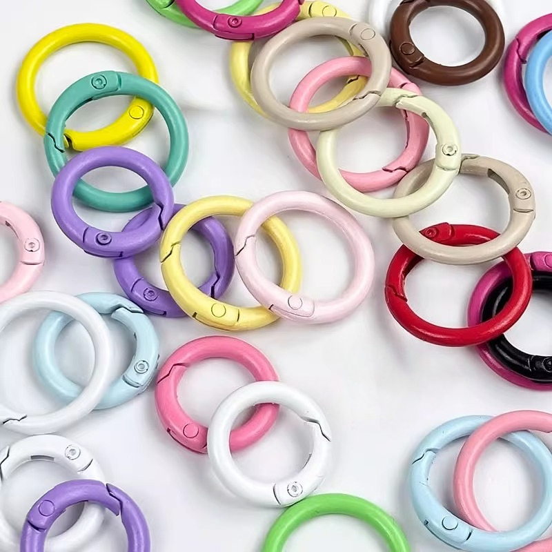Candy Color Zinc Alloy Spring  - đánh giá và giá Jewelry Making Closed Jump Rings