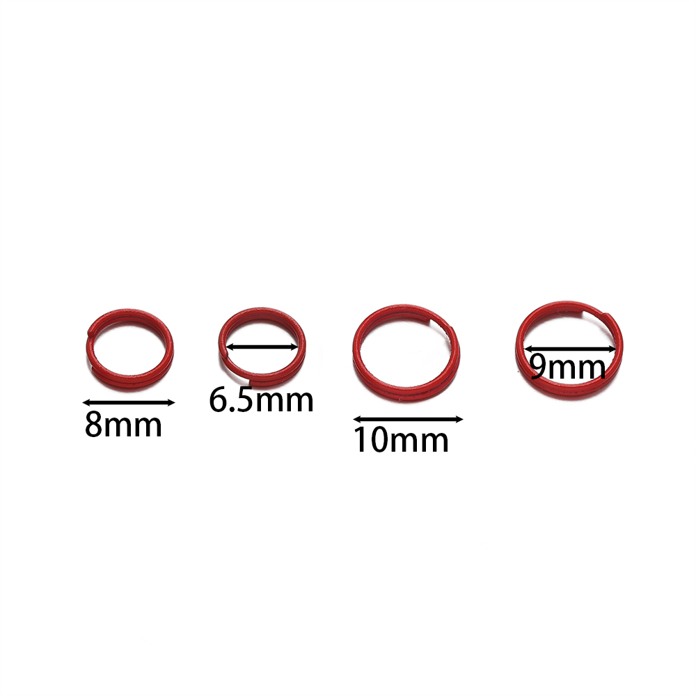 200pcs/lot 8mm 10mm Colorful O - đánh giá và giá Jewelry Making Closed Jump Rings