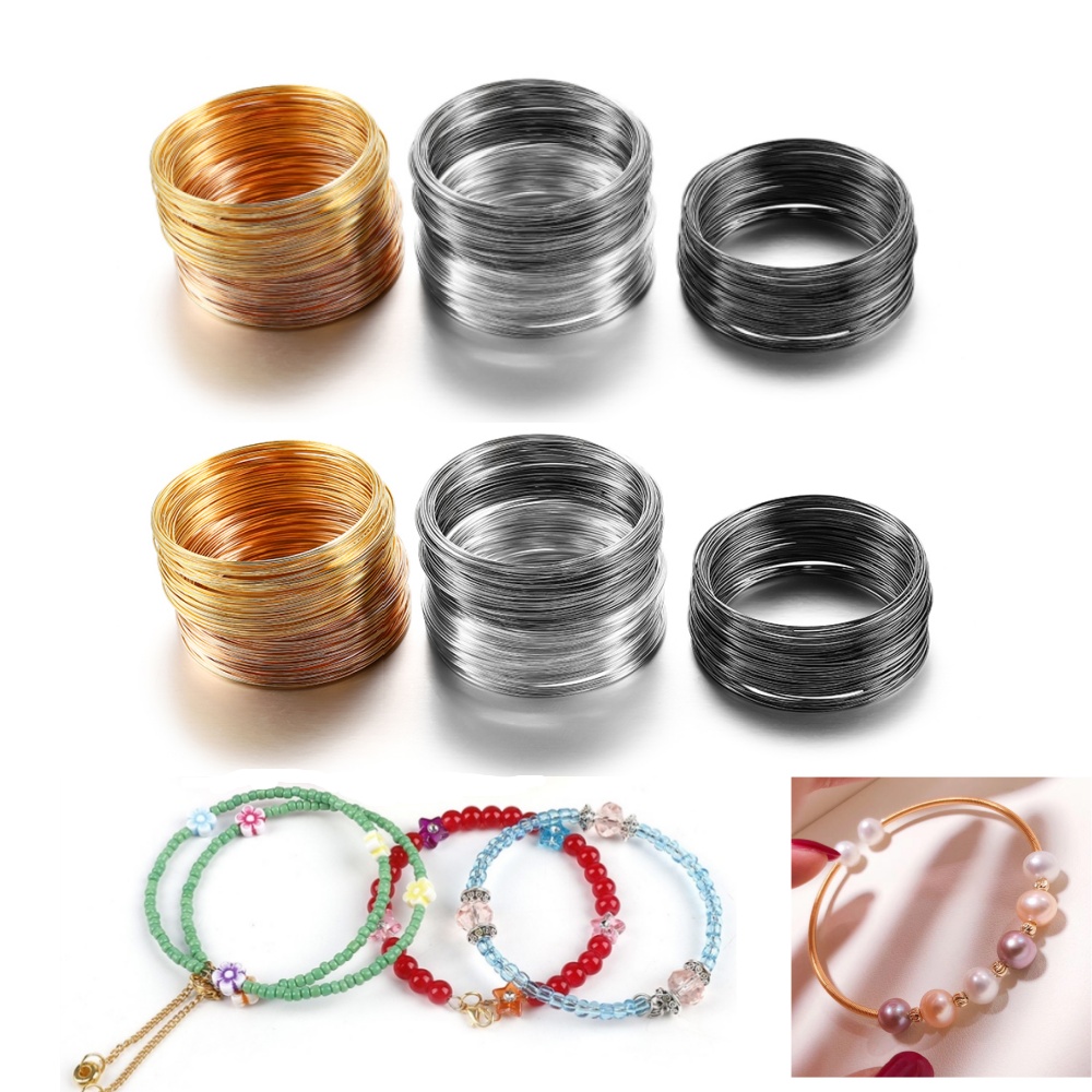 100 Loops/lot 0.6mm Silver Gol - đánh giá và giá Jewelry Making Gold Wire