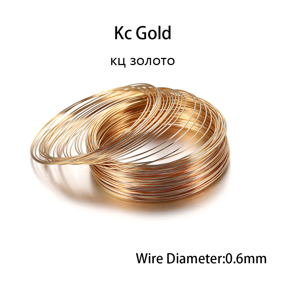 100 Loops/lot 0.6mm Silver Gol - đánh giá và giá Jewelry Making Gold Wire