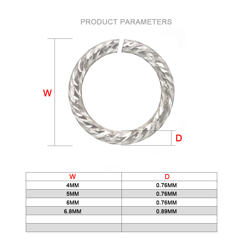 925 Sterling Silver Sparkle Cl - đánh giá và giá Jewelry Making Closed Jump Rings
