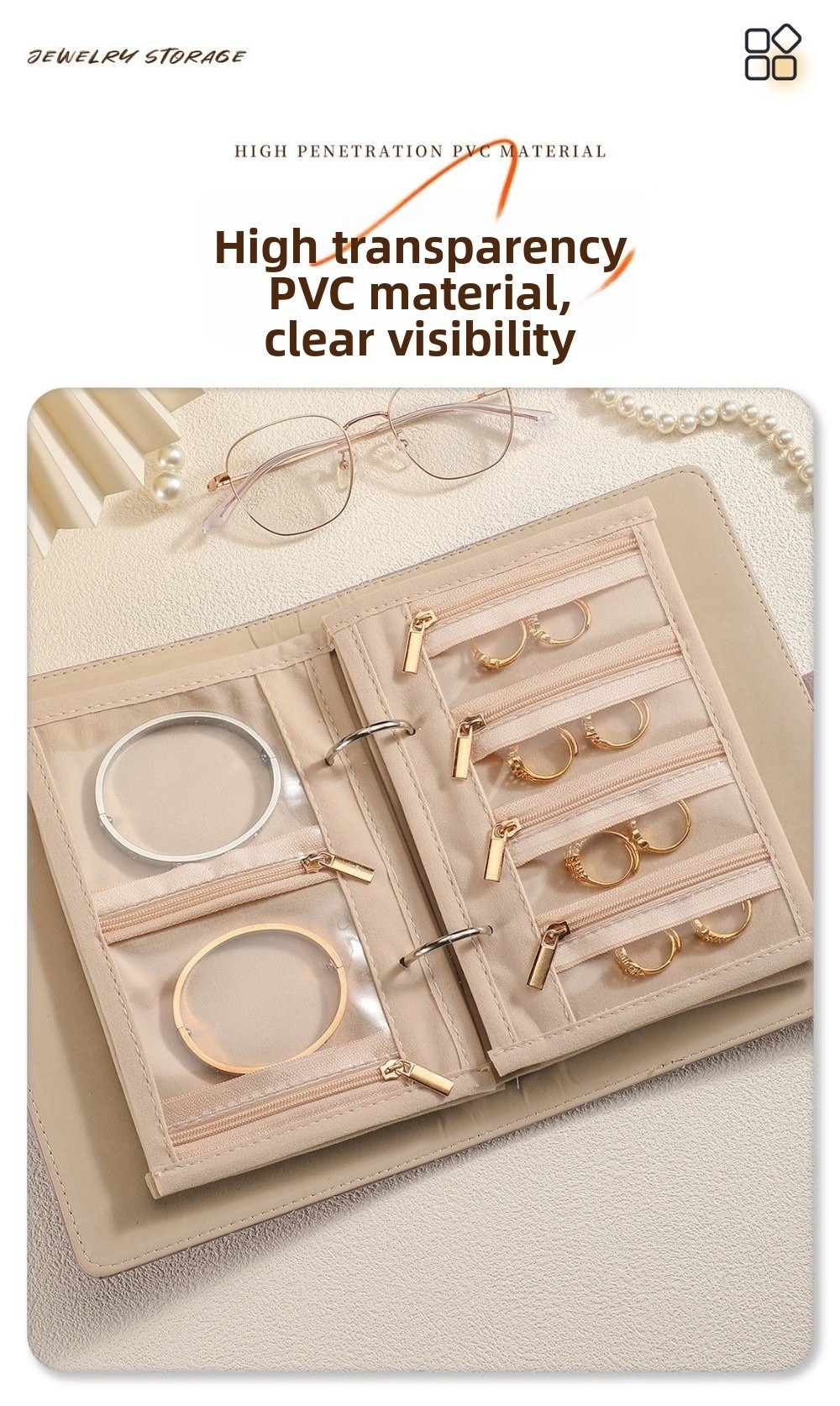 Transparent Jewelry Storage Bo - đánh giá và giá Jewelry Making Journal