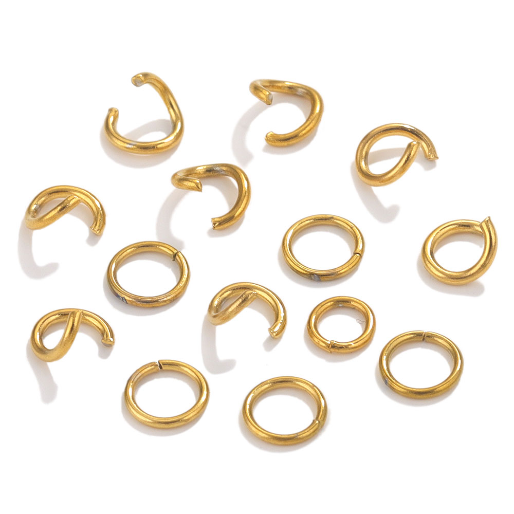100pcs Gold Plated Stainless S - đánh giá và giá Jewelry Making Closed Jump Rings