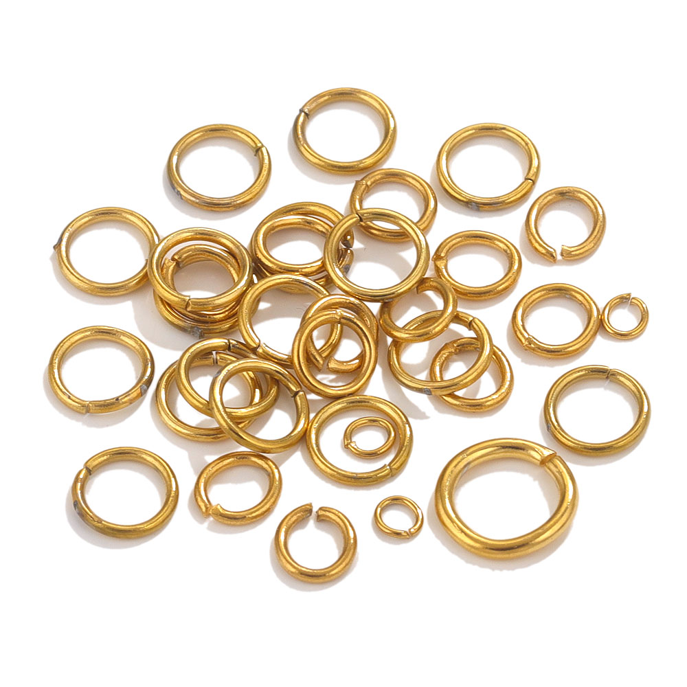100pcs Gold Plated Stainless S - đánh giá và giá Jewelry Making Closed Jump Rings