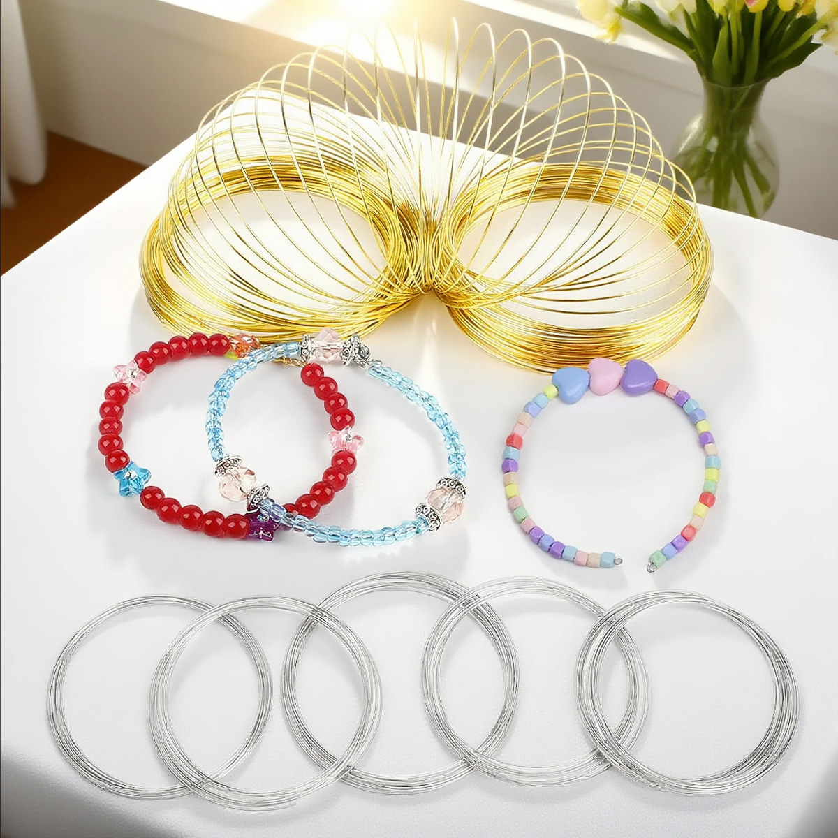 0.6mm Stainless Steel Memory W - đánh giá và giá Jewelry Making Gold Wire