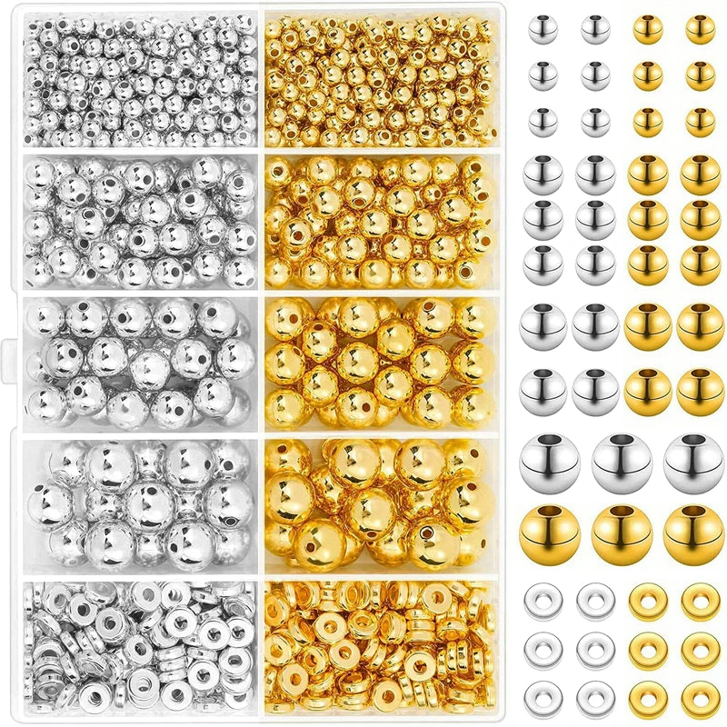 1000pcs Golden Spacer Beads Ki - đánh giá và giá Jewelry Making Degree