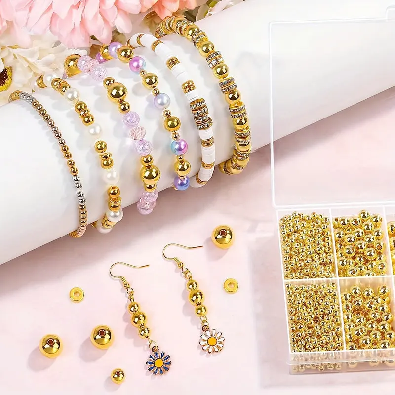 1000pcs Golden Spacer Beads Ki - đánh giá và giá Jewelry Making Degree