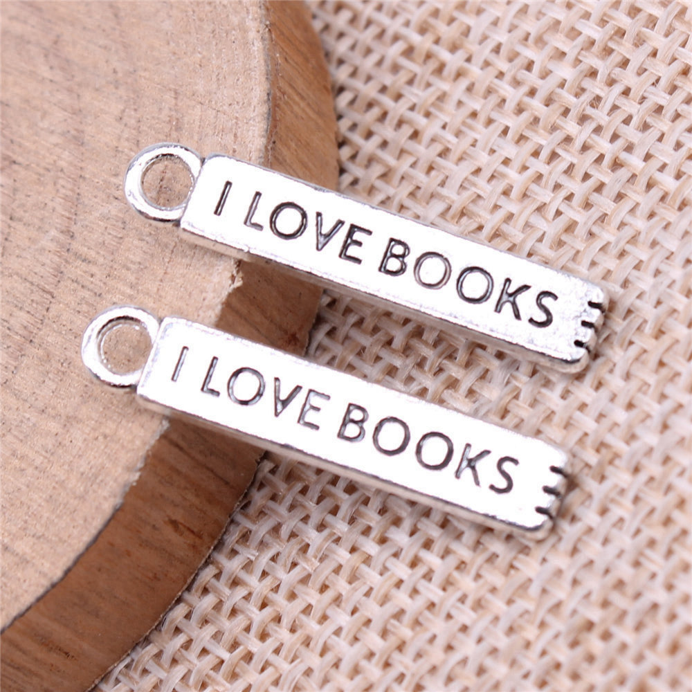 20pcs/lot I Love Books Charms  - đánh giá và giá Jewelry Making Journal