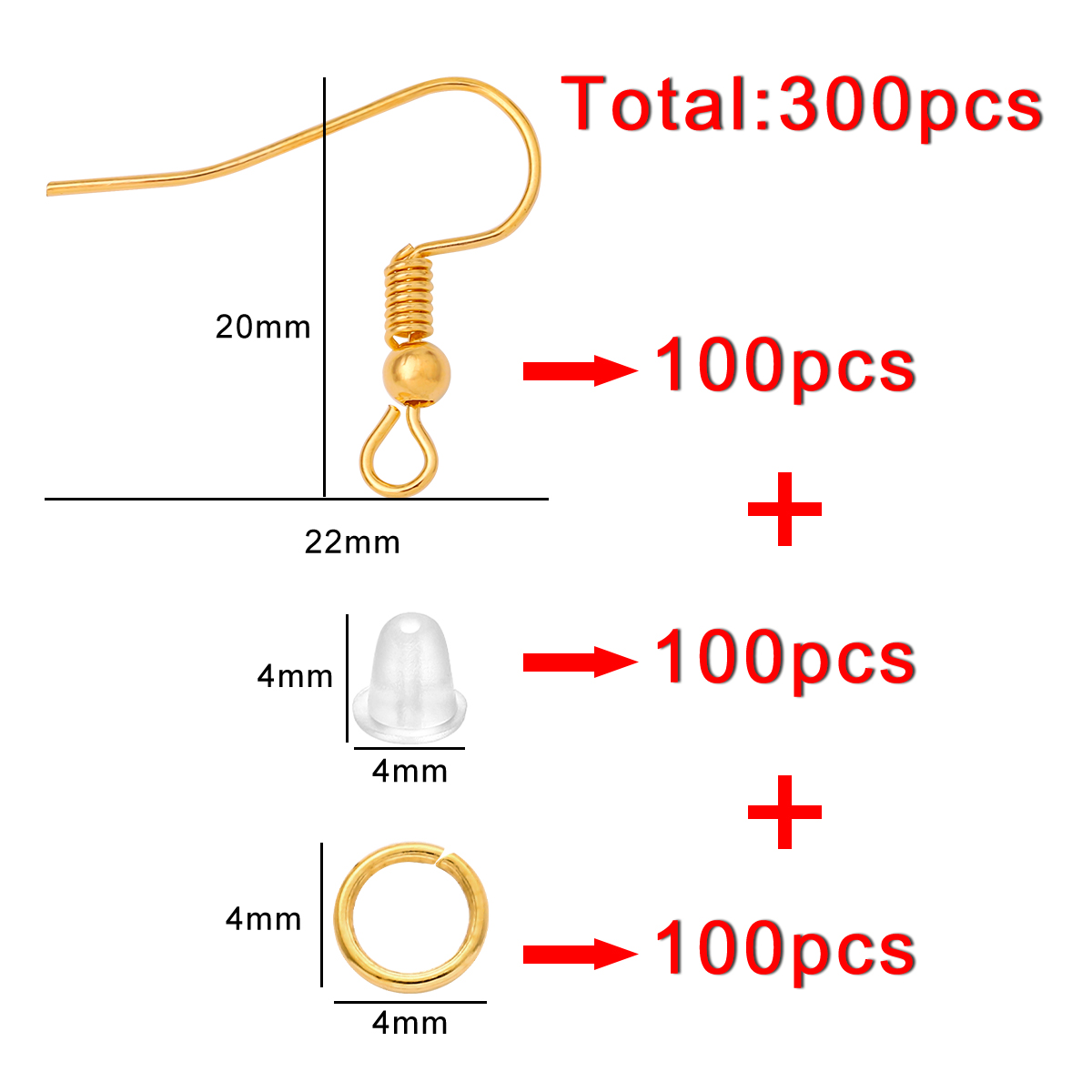 100-300pcs/Lot Hypoallergenic  - đánh giá và giá Jewelry Making Closed Jump Rings