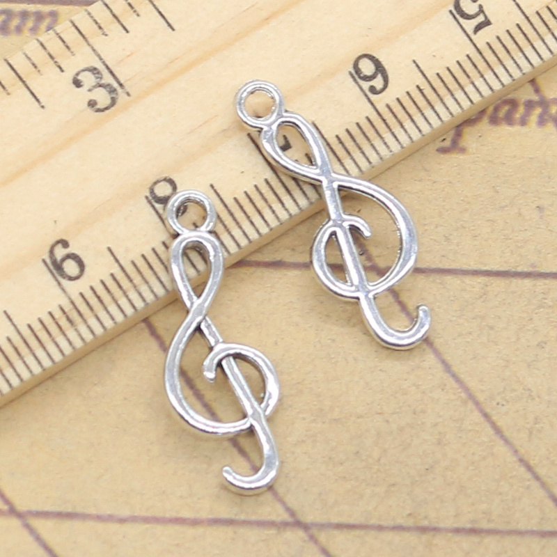 20pcs Charms Musical Note 25x9 - đánh giá và giá Jewelry Making Notes