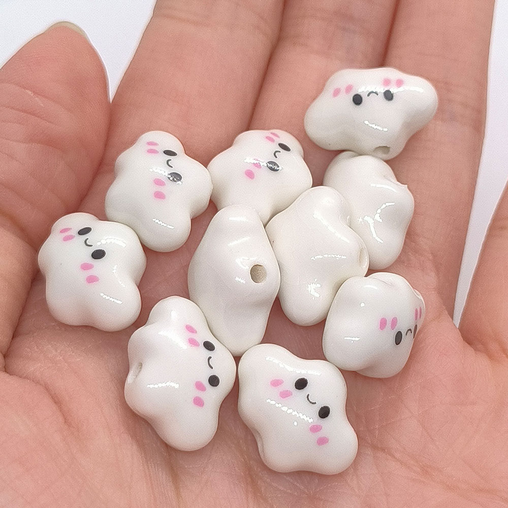 10pcs Colorful Chubby Smiling  - đánh giá và giá Jewelry Making Event