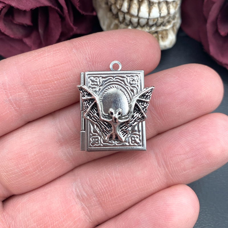 2pcs 27*22mm Bat Book Locket C - đánh giá và giá Jewelry Making Journal