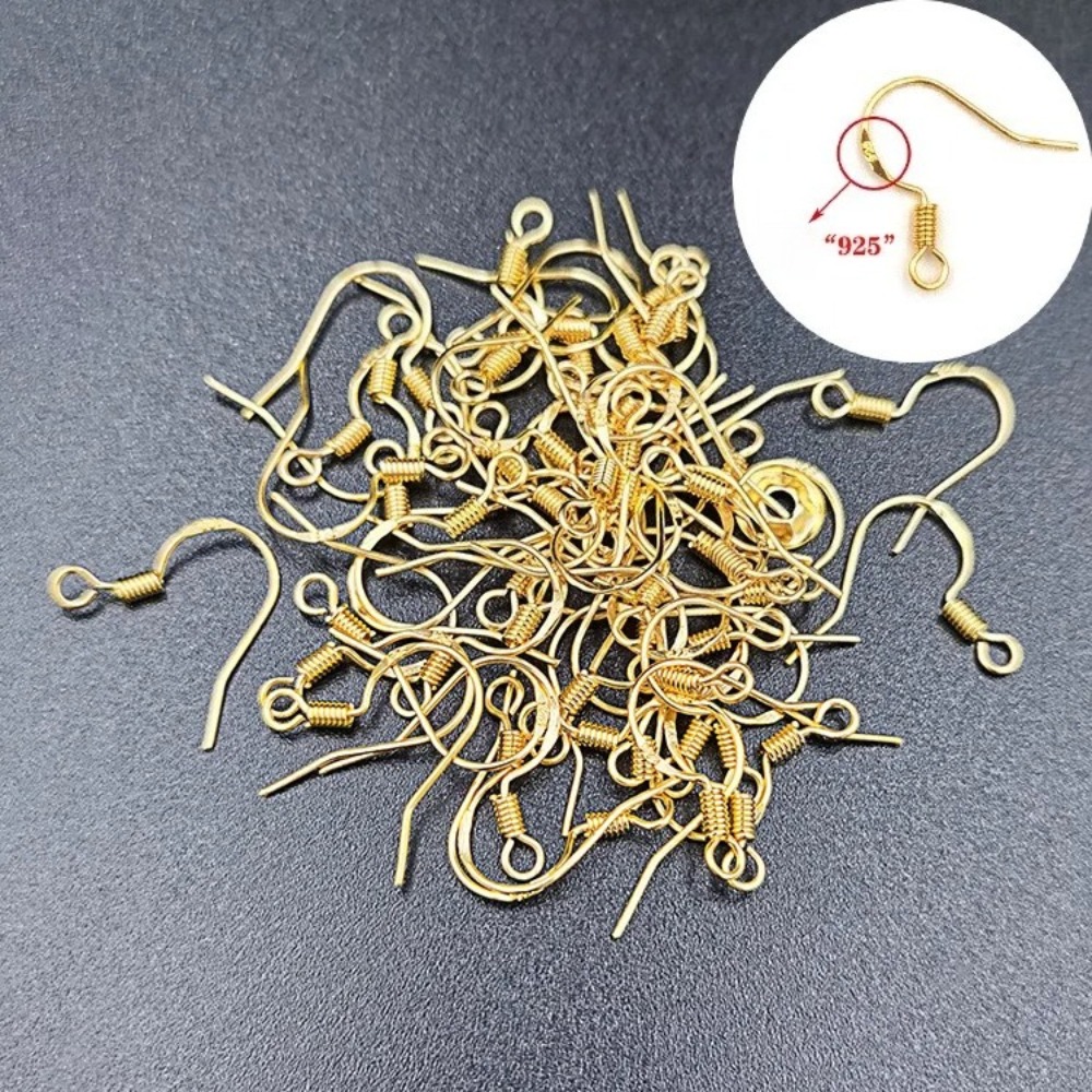 Gold Plated Earring Hooks 100P - đánh giá và giá Jewelry Making Gold Wire