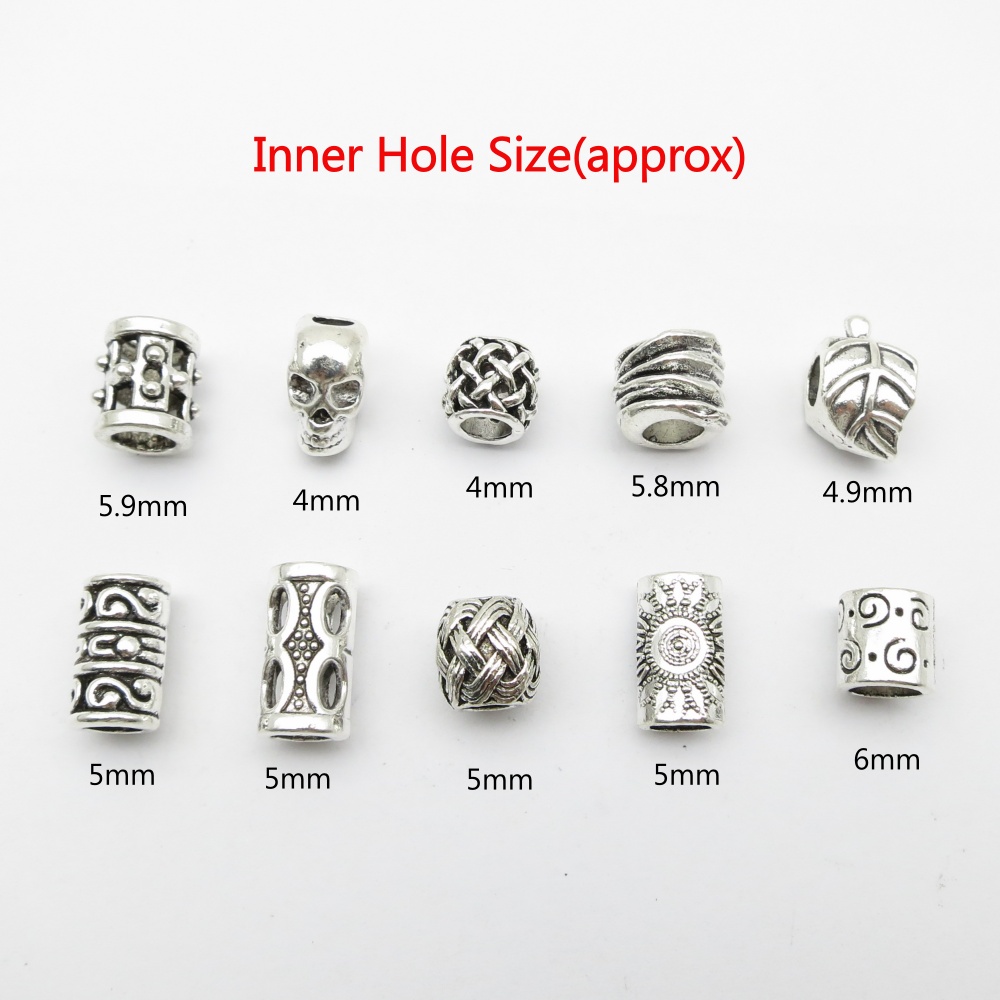 10Pcs/Pack Skull/Leaf DIY bead - đánh giá và giá Jewelry Making Closed Jump Rings