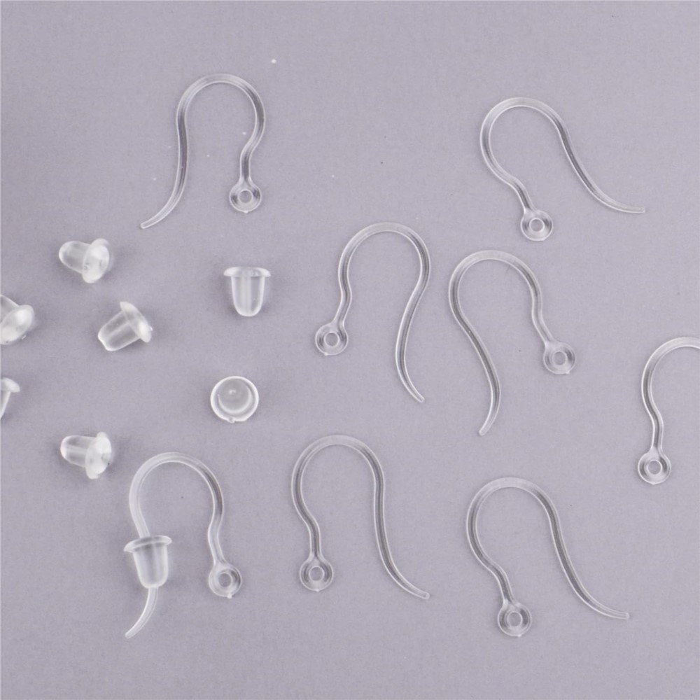 40pcs Clear Plastic Earring Ho - đánh giá và giá Jewelry Making Yarn