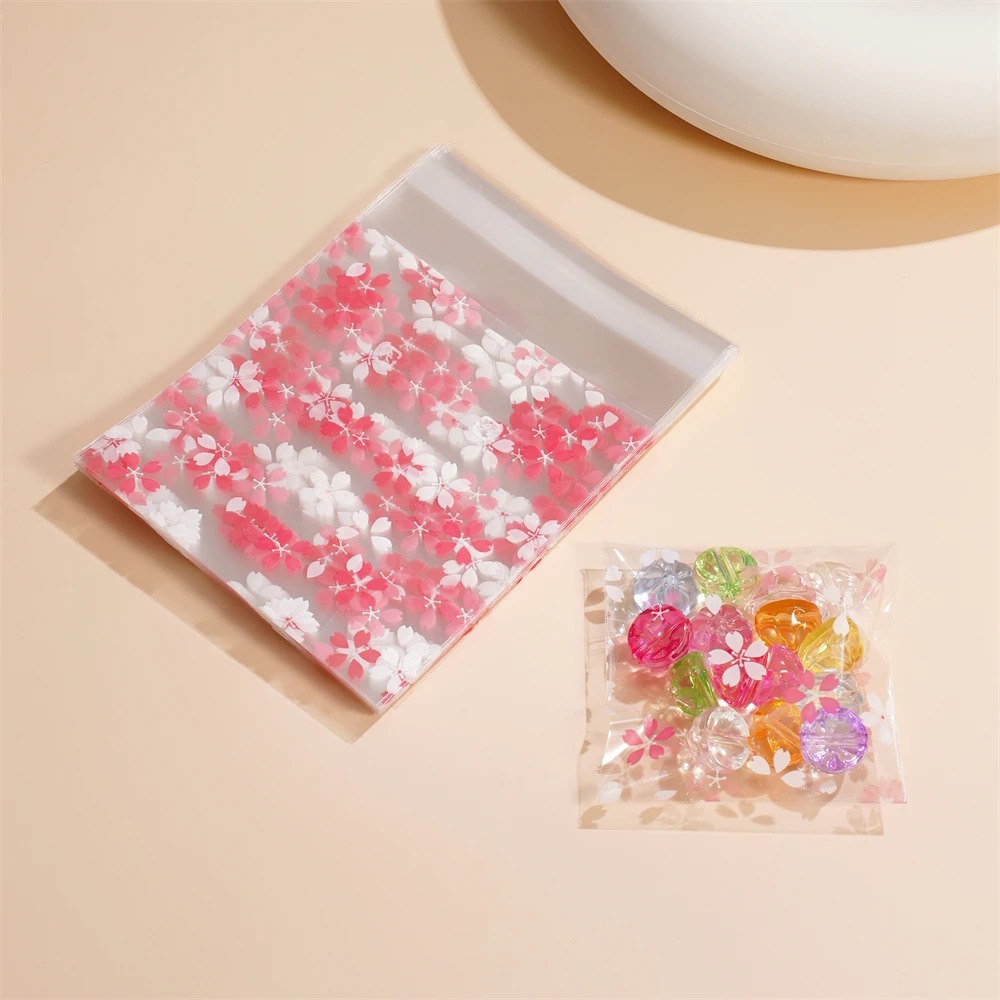 100PC Flower-Printed Transpare - đánh giá và giá Jewelry Making Event