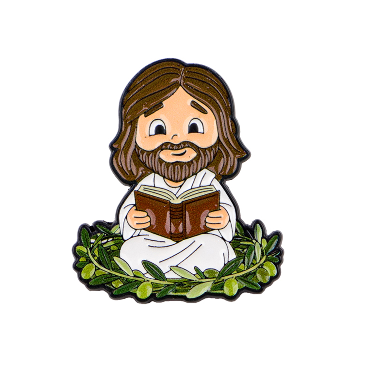 Jesus  Enamel Pin Reading Book - đánh giá và giá Jewelry Making Journal