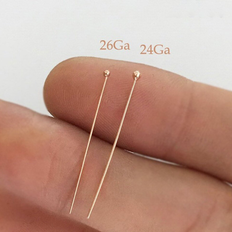 14K Rose Gold Filled Ball Head - đánh giá và giá Jewelry Making Gold Wire