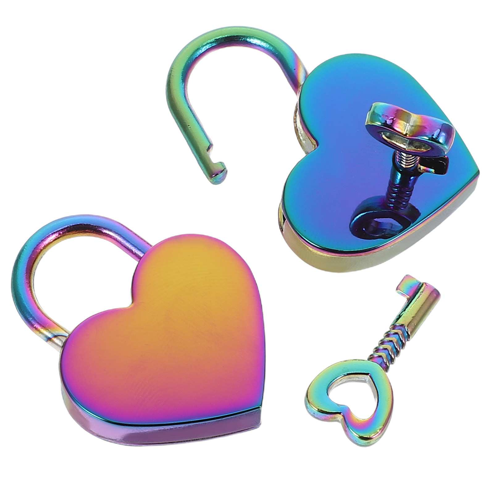 2Set Mini Heart Shaped Padlock - đánh giá và giá Jewelry Making Journal